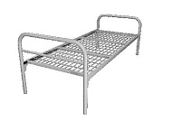 КРОВАТЬ 1-ЯРУСНАЯ 80*190 (СУПЕР) Жесткая сетка 50/100 мм