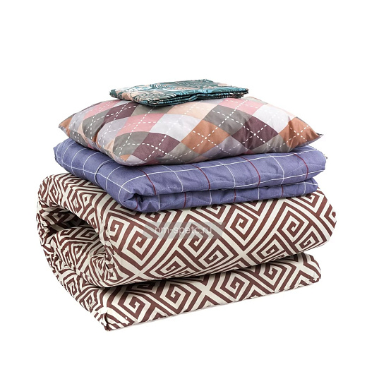 Спальный комплект для хостелов и общежитий премиум из четырех вещей