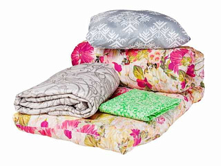 Спальный комплект для хостелов и общежитий стандарт из четырех вещей